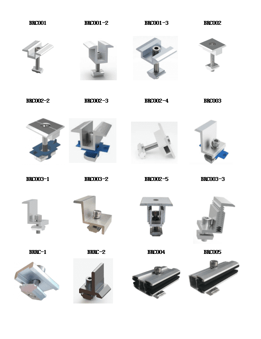 Aluminium Solar Panel Mounting Brackets Products Display -FastenMetal LTD