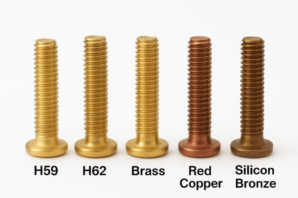 Brass, Red Copper, and Bronze screws