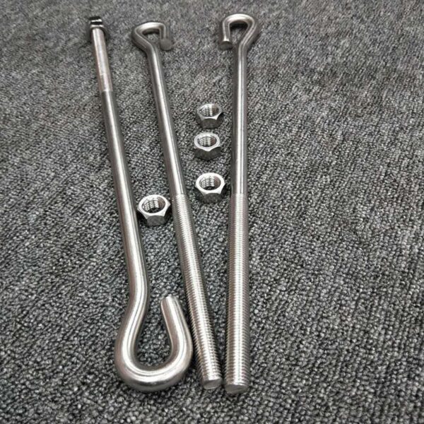 Stainless Steel J foundation bolts 01