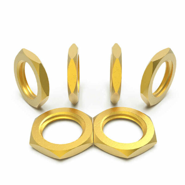 Brass Hex Half Nuts