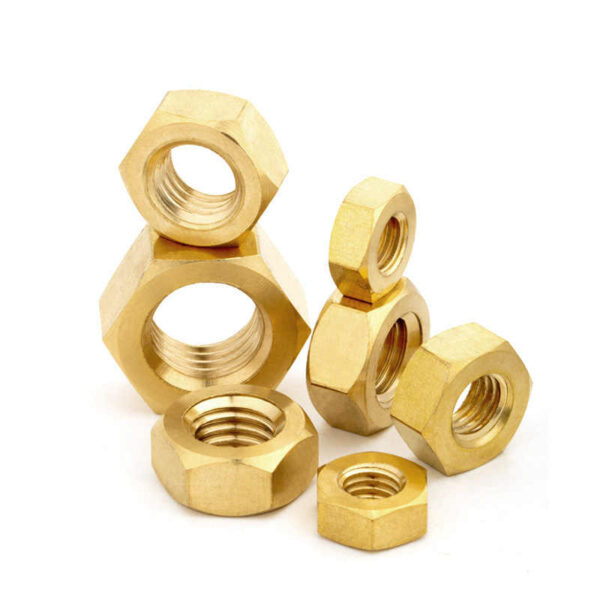 Brass Hexagon Full Nuts