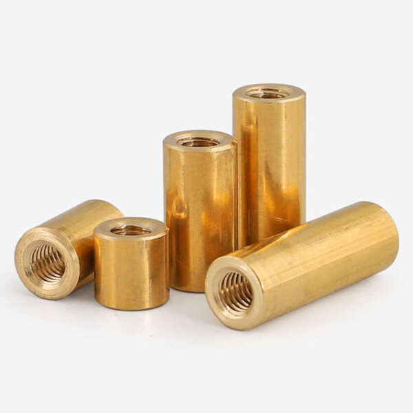 Brass Round Rod Long Nuts - FastenMetal