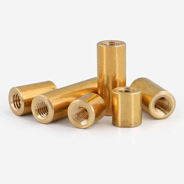 Brass Round Rod Long Nuts - FastenMetal