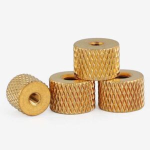 Knurled Brass Round Nuts