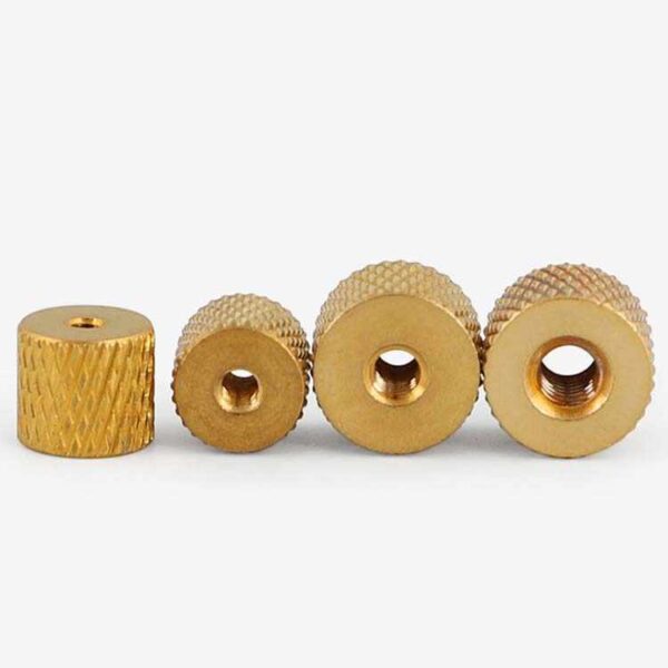 Knurled Brass Round Nuts