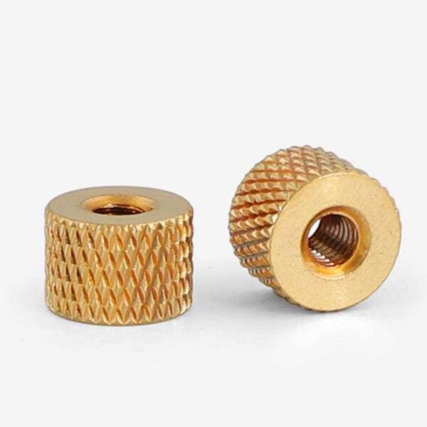 Knurled Brass Round Nuts