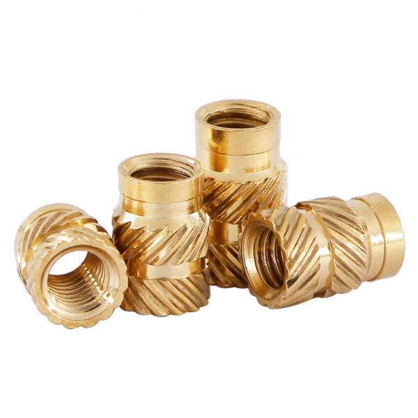 Knurled Hot Melt Insert Brass Nuts