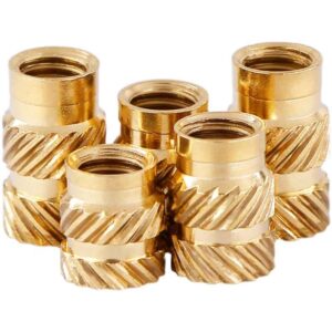 Knurled Hot Melt Insert Brass Nuts