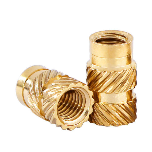 Knurled Hot Melt Insert Brass Nuts