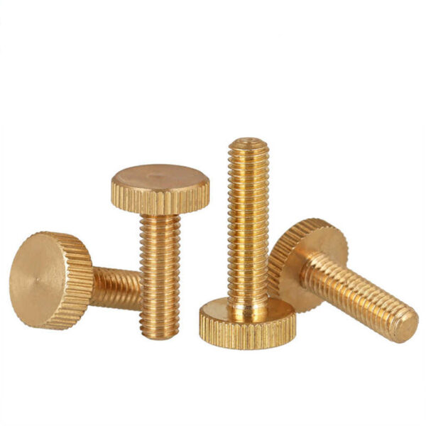 Brass Flat Knurled Thumb Screws