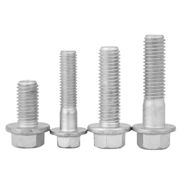 Dacro hex flange bolts