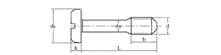 Phillips Cross Round Head Captive Screws drawing