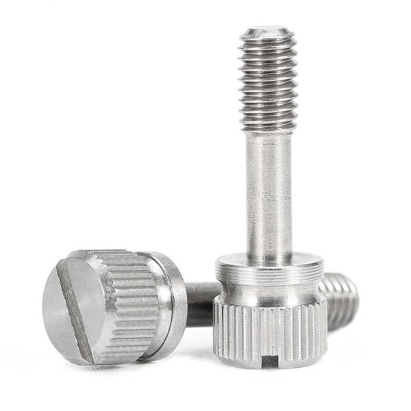 Slotted Flat Head Knurled Thumb Screws