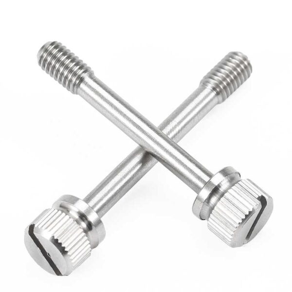 Slotted Flat Head Knurled Thumb Screws