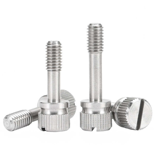 Slotted Flat Head Knurled Thumb Screws