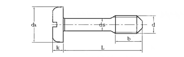 Slotted Raised Countersunk Head Captive Screws drawing