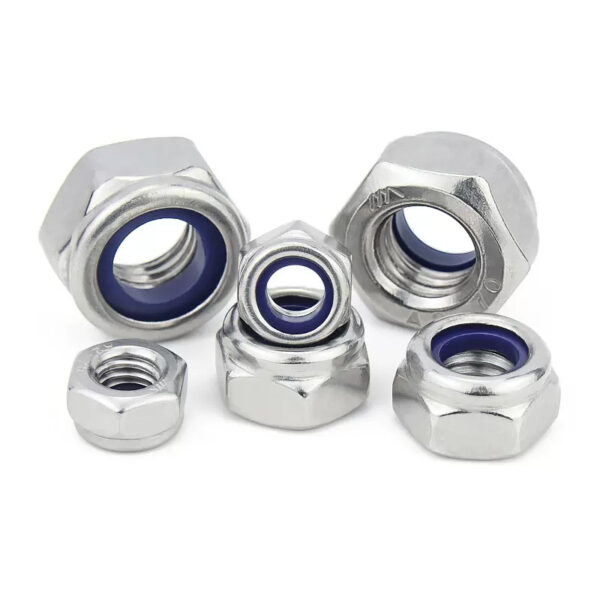 Stainless Steel Locking Nuts Inserted with Nylon