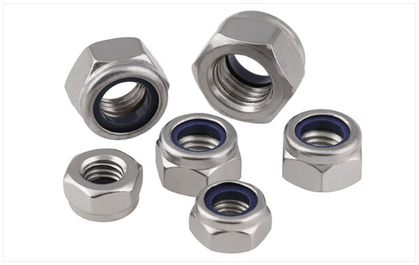 Stainless Steel Locking Nuts Inserted with Nylon