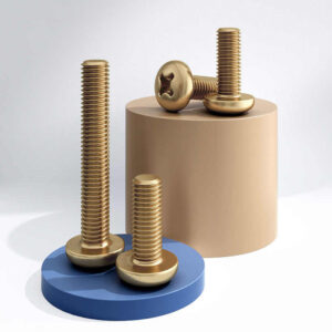 brass round head screws