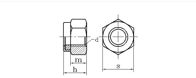 lock nuts drawing