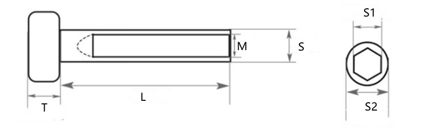 Barrel Nuts Drawing