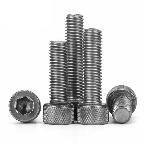 Knurled Socket Countersunk Titanium Screws