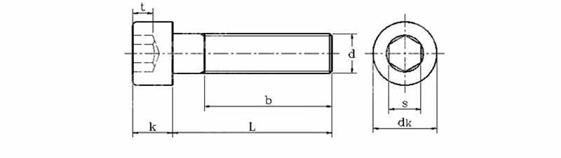 Nylon Socket Screws Drawing - FastenMetal LTD