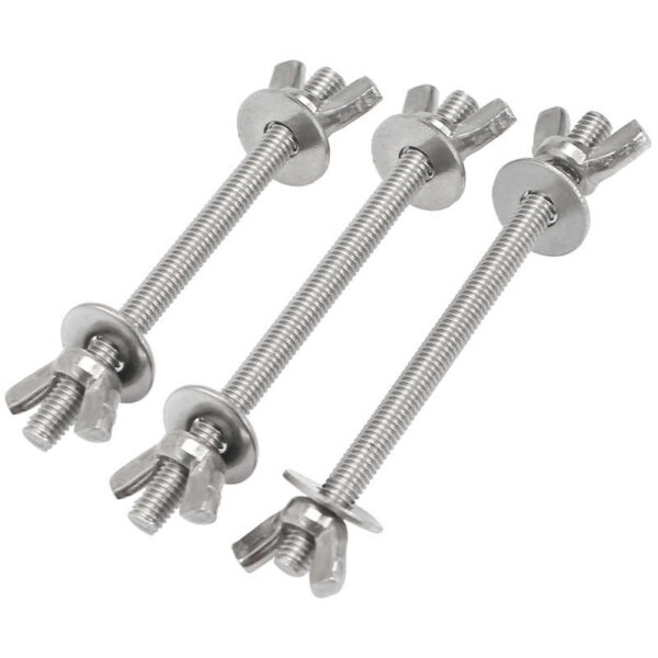 Stainless Wall-Penetrating Bolts and Wing Nuts