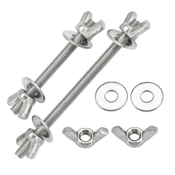 Stainless Wall-Penetrating Bolts and Wing Nuts