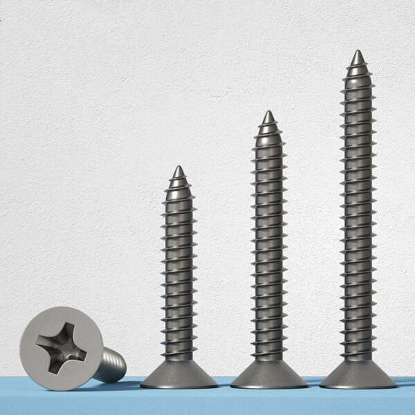 TA2 Titanium Self Tapping Wood Screws - FastenMetal LTD