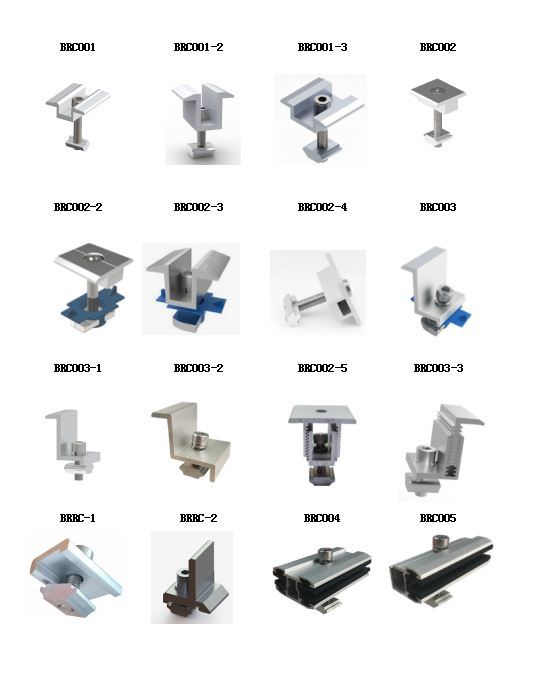 Aluminium Solar Panel Mounting Brackets Products Display -FastenMetal LTD