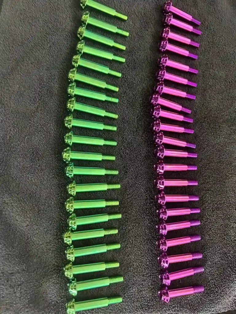 Bicycle titanium bolts